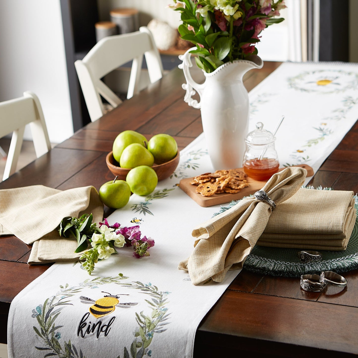 Taupe Variegated Napkins, Set Of 6
