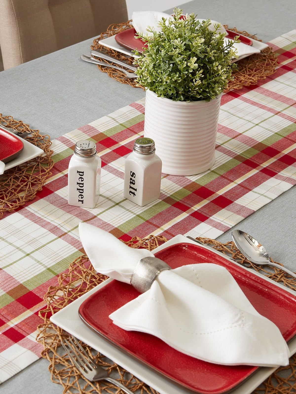 Taupe Woven Paper Round Placemats, Set Of 6