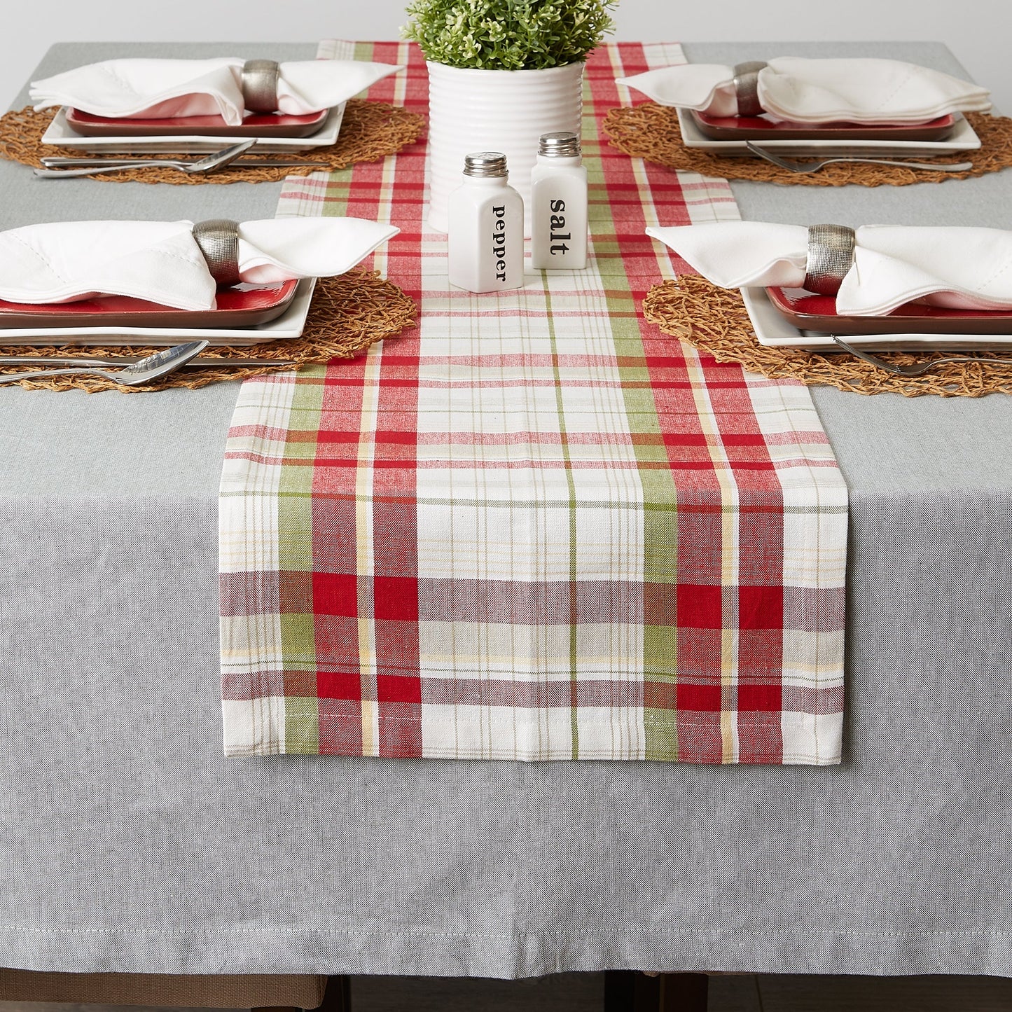 Taupe Woven Paper Round Placemats, Set Of 6