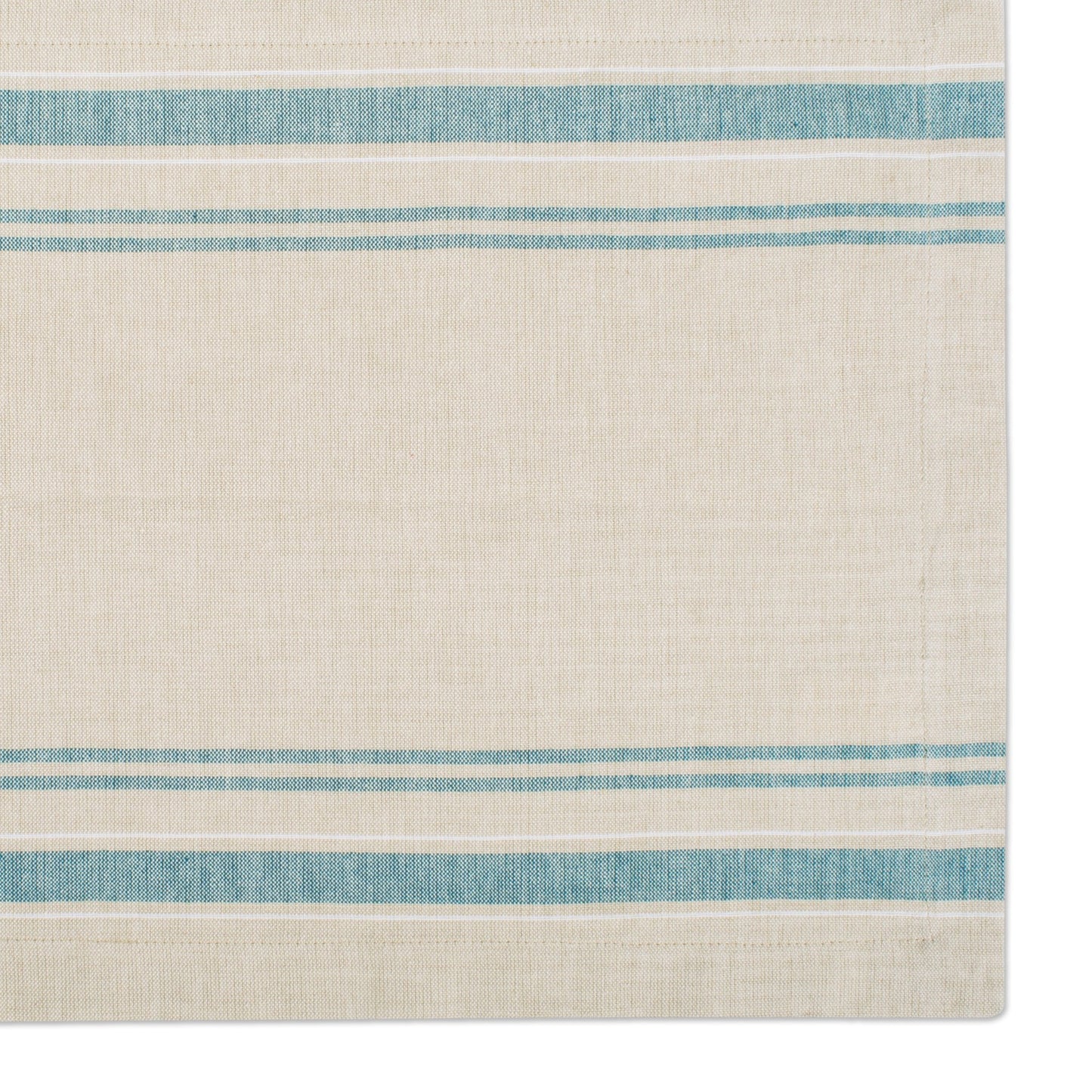 Teal French Stripe Placemats, Set Of 6