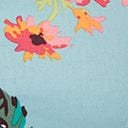 Dolly & Dotty Teal & Multicolor Floral Swing Dress