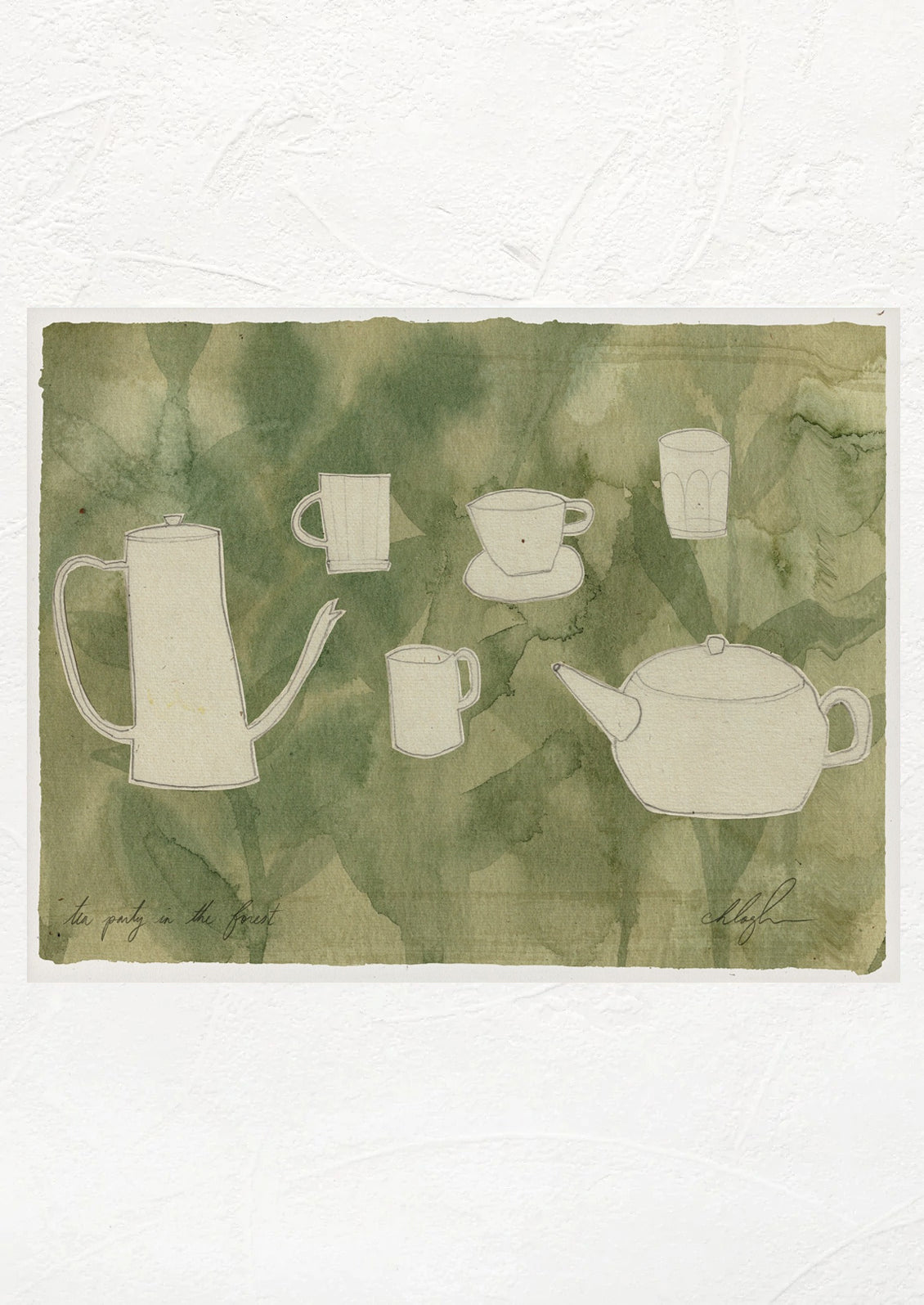 Tea Party In The Forest Print