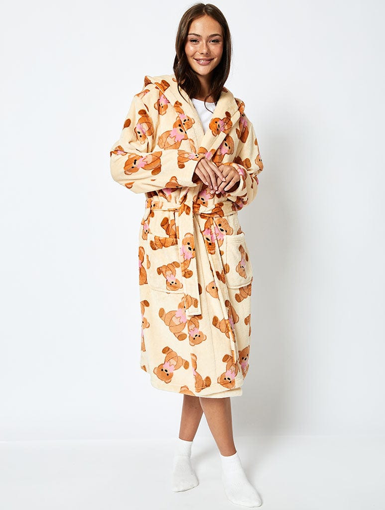 Teddy Bear Bow Dressing Gown