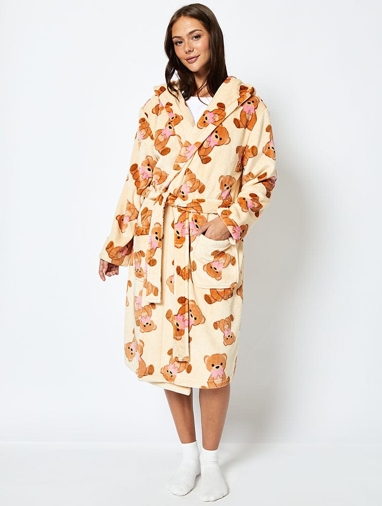 Teddy Bear Bow Dressing Gown