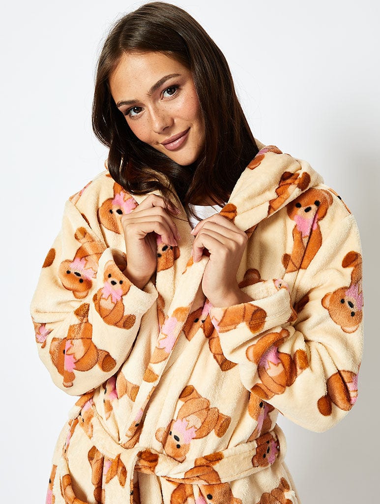 Teddy Bear Bow Dressing Gown