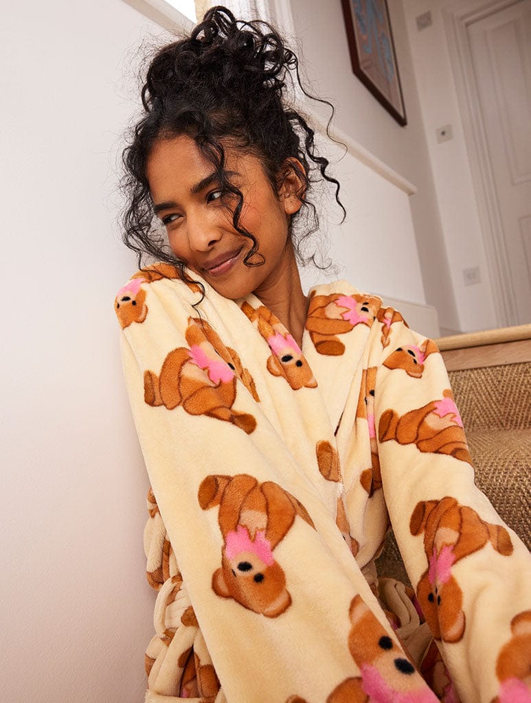 Teddy Bear Bow Dressing Gown