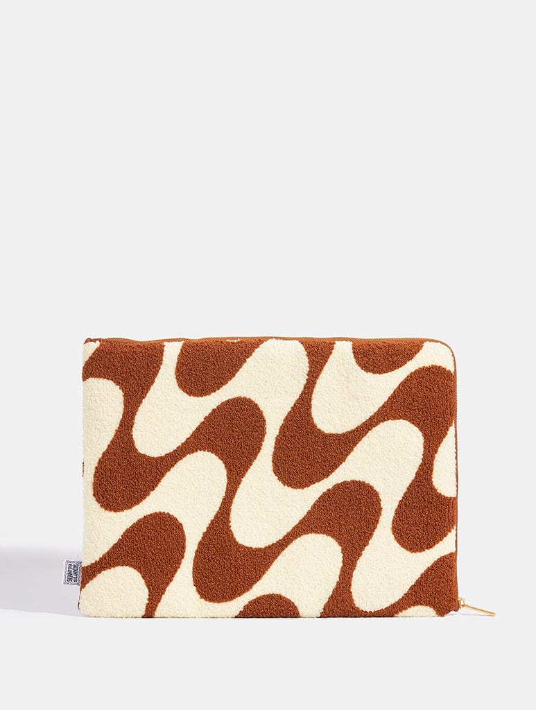 Teddy Wave Fuzzy Laptop Case