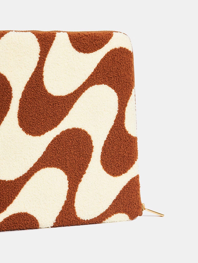 Teddy Wave Fuzzy Laptop Case