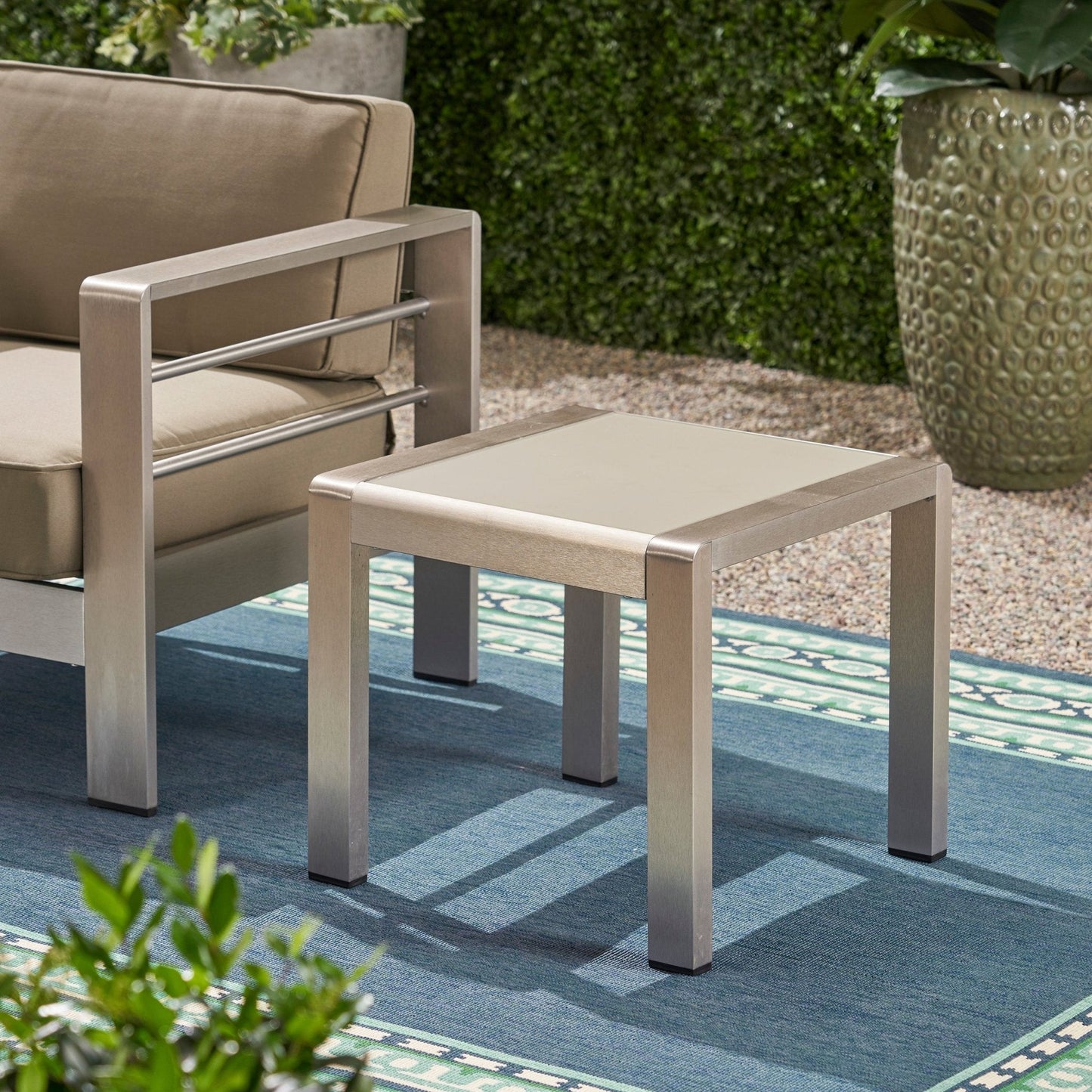 Tempest Outdoor Metal Side Table