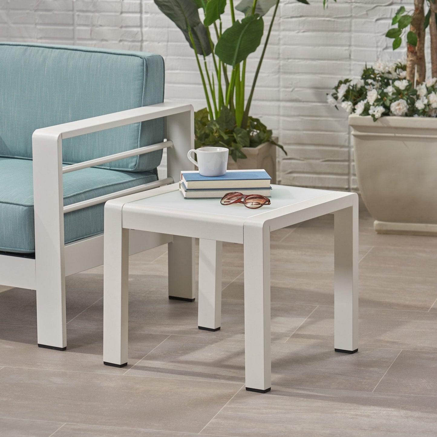 Tempest Outdoor Metal Side Table