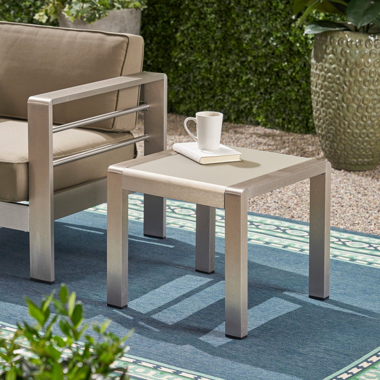 Tempest Outdoor Metal Side Table