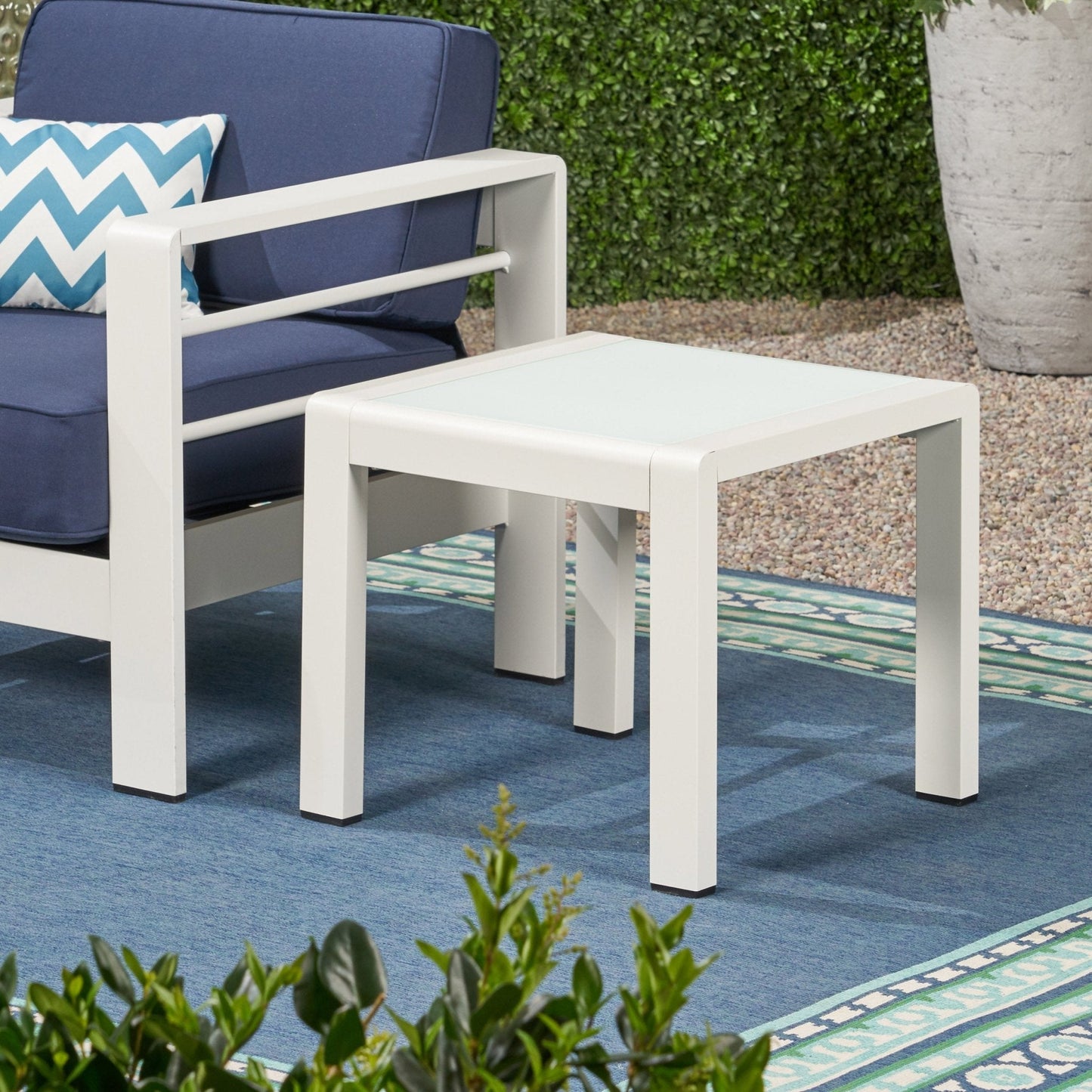 Tempest Outdoor Metal Side Table