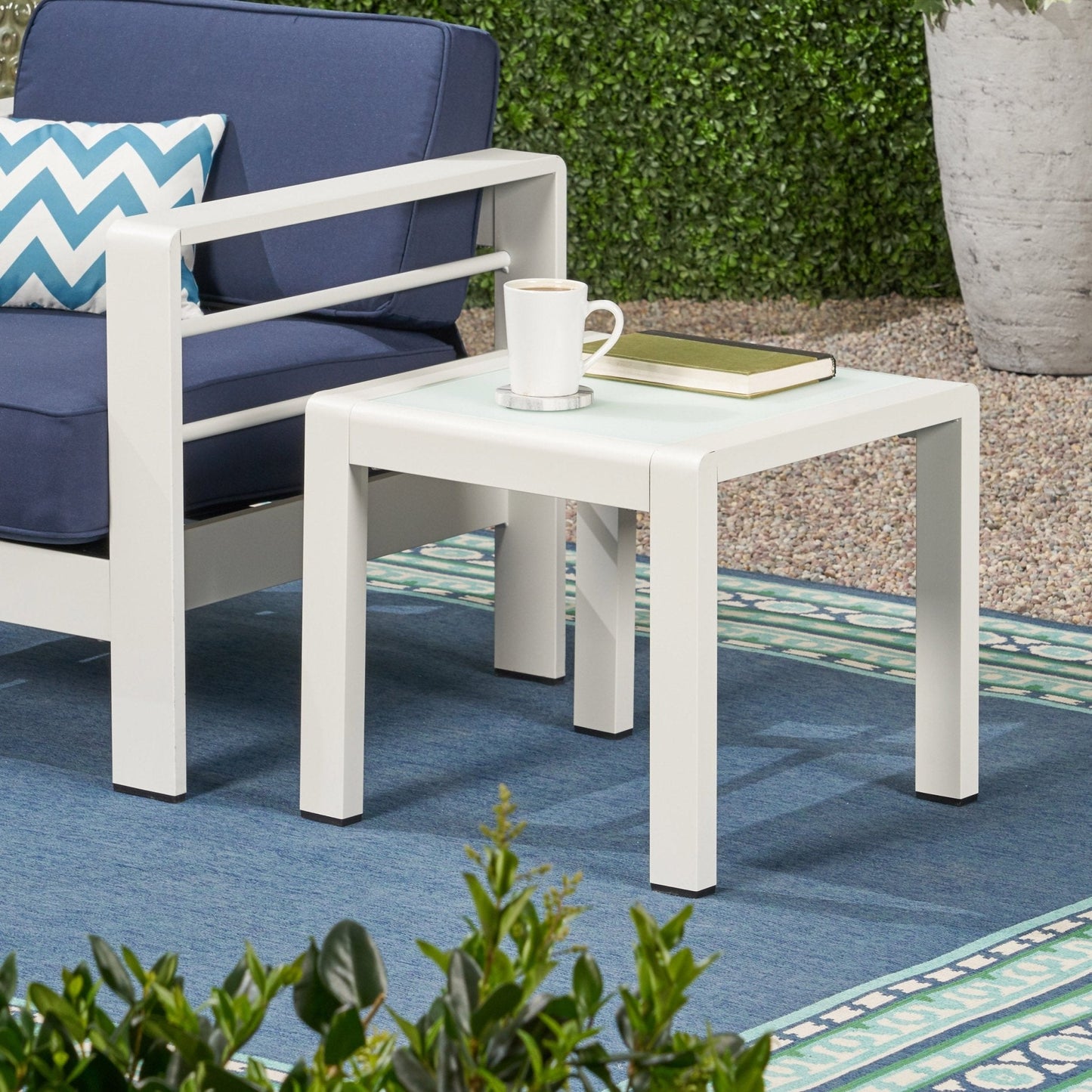 Tempest Outdoor Metal Side Table