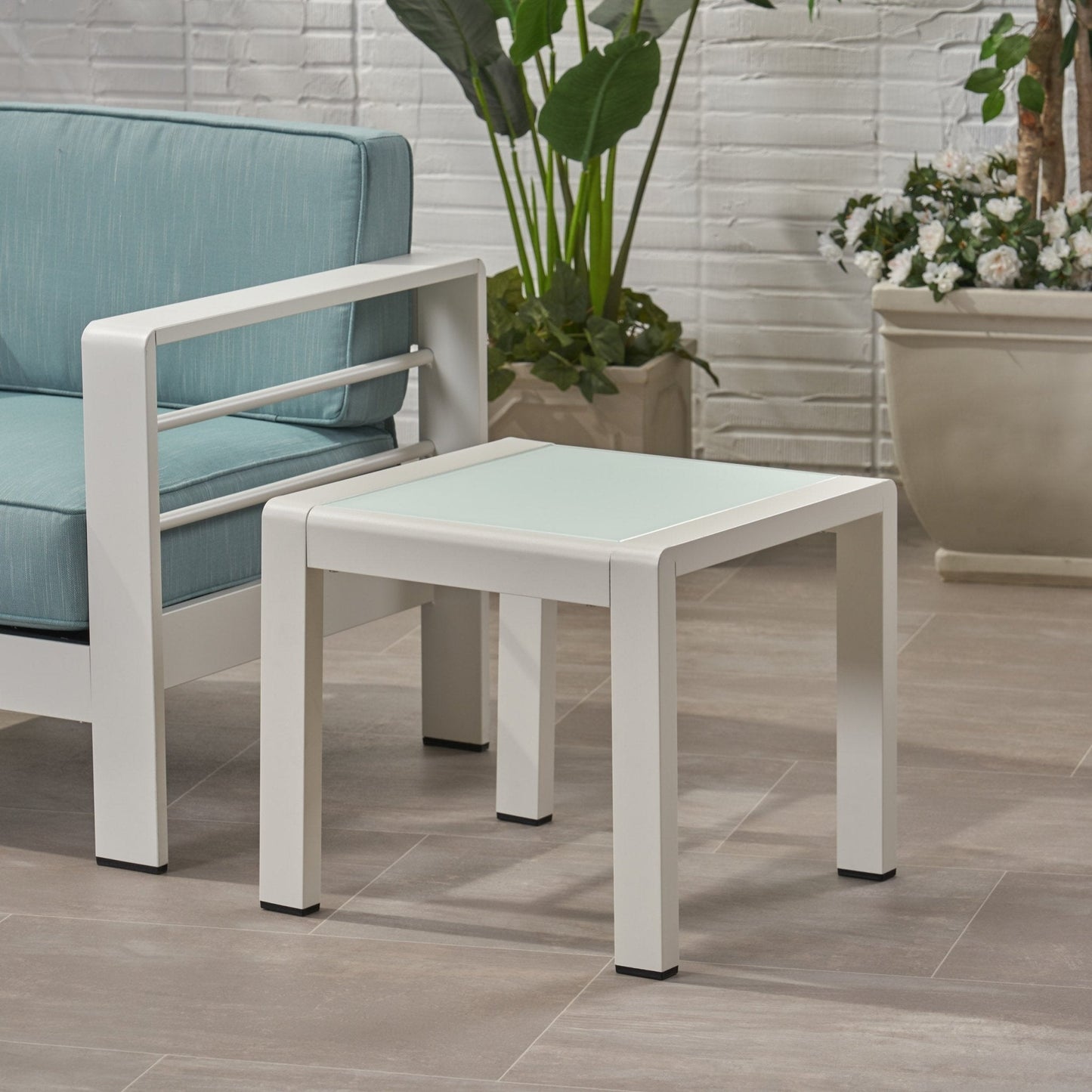 Tempest Outdoor Metal Side Table
