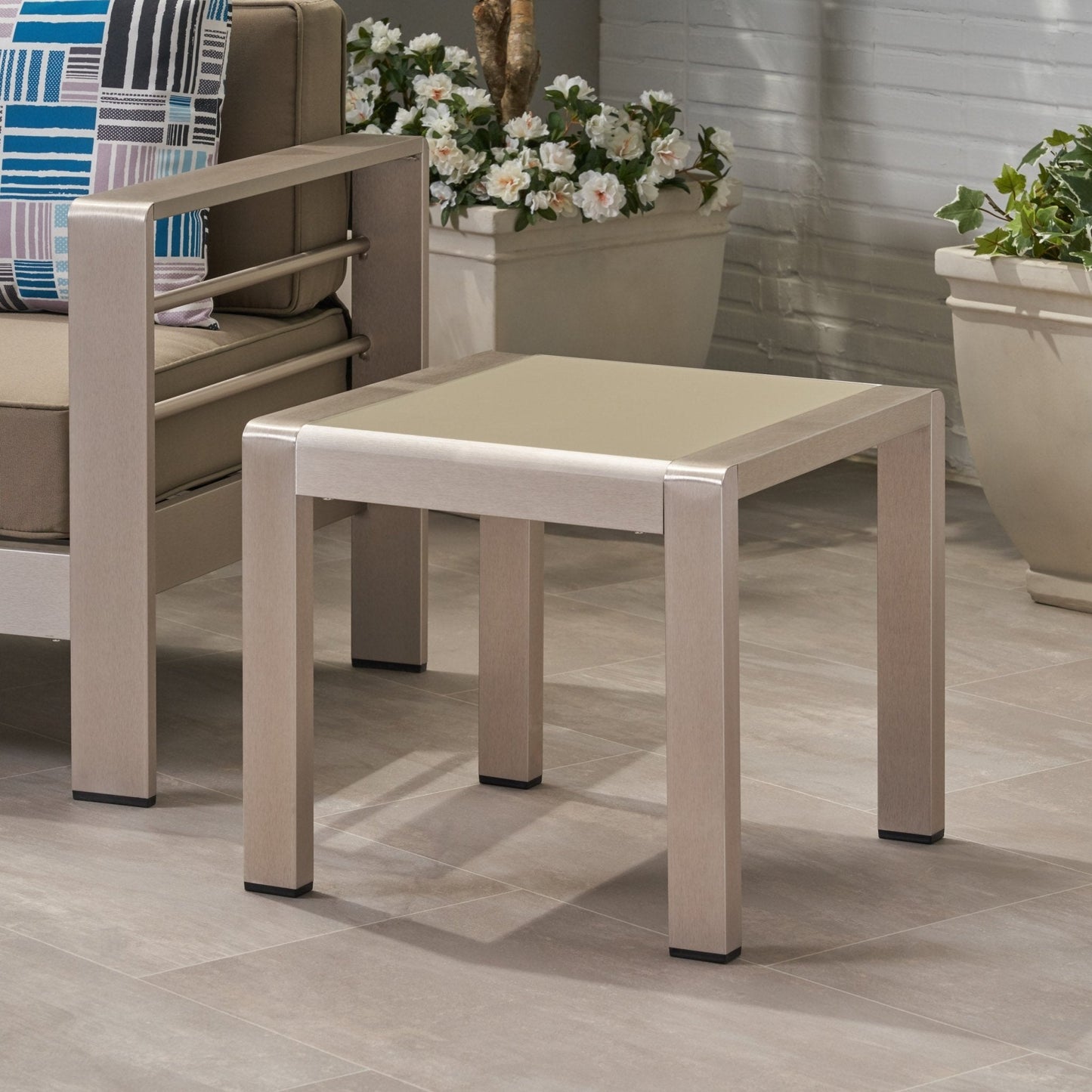 Tempest Outdoor Metal Side Table