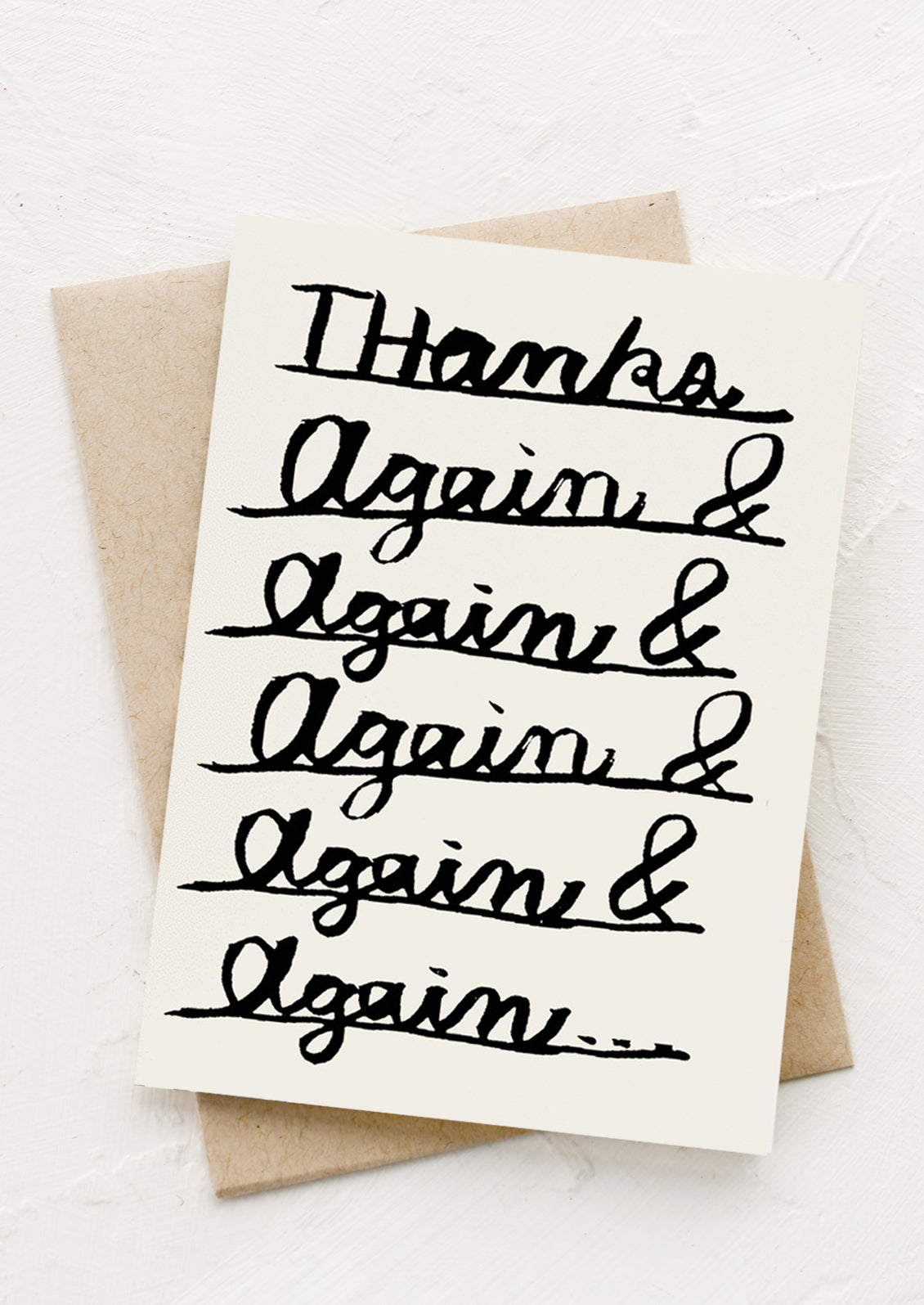 Thanks Again & Again Card