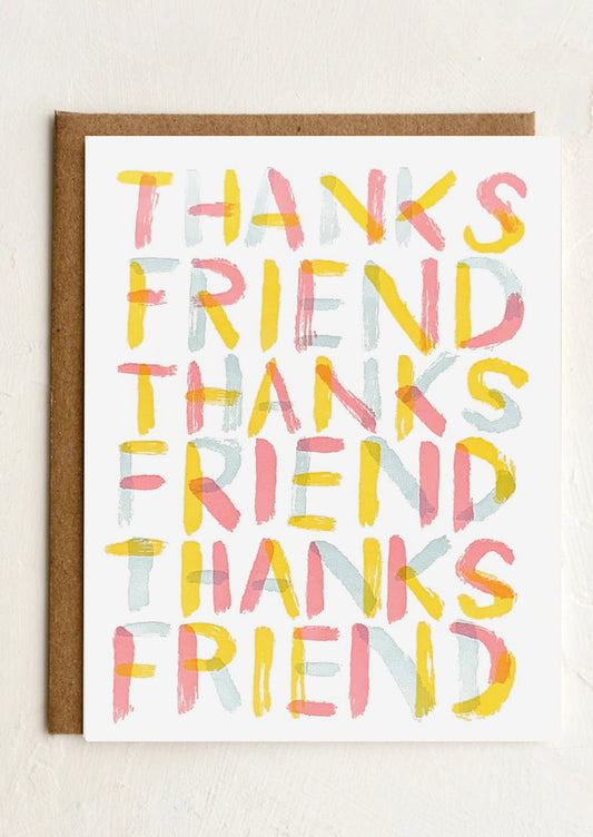 Thanks Friend Card
