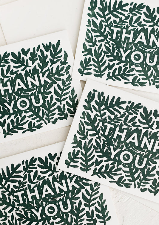 Leaves Thank You Card