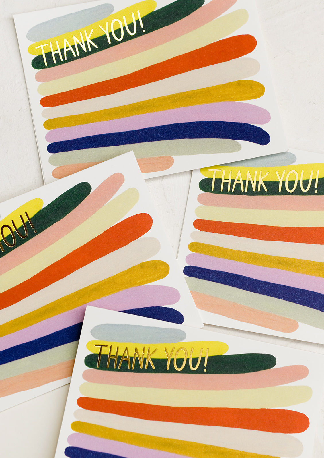 Painted Stripe Thank You Card