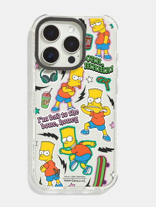The Simpsons Bart Sticker Shock iPhone Case