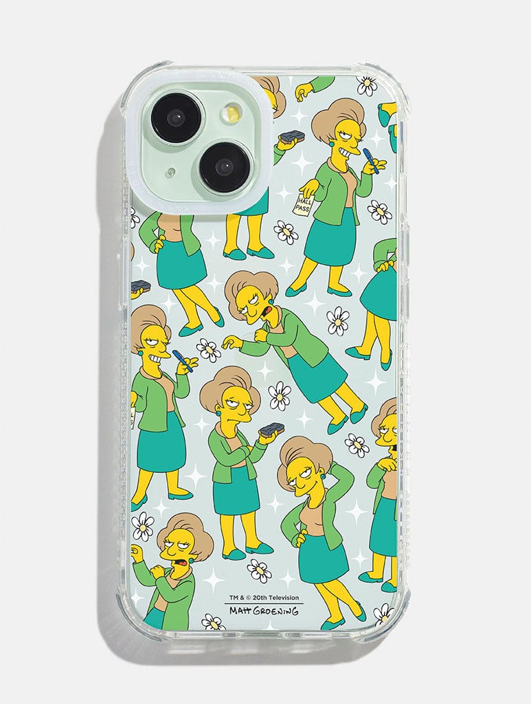 The Simpsons Edna Krabappel Shock iPhone Case