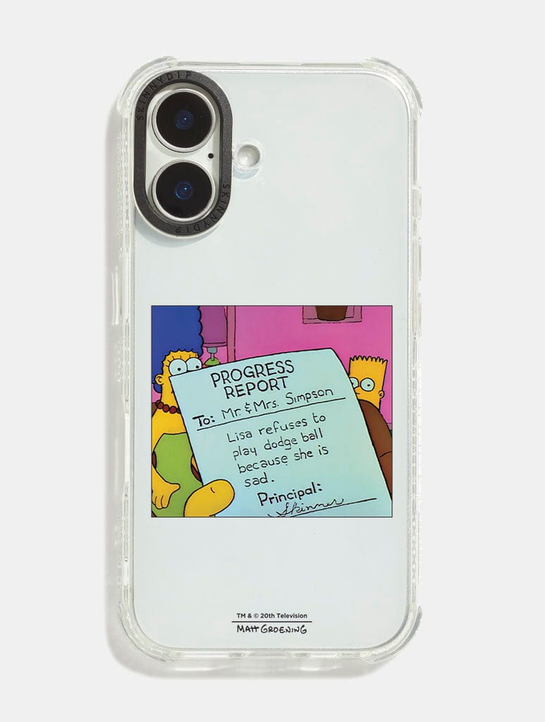 The Simpsons Lisa Is Sad Shock iPhone Case