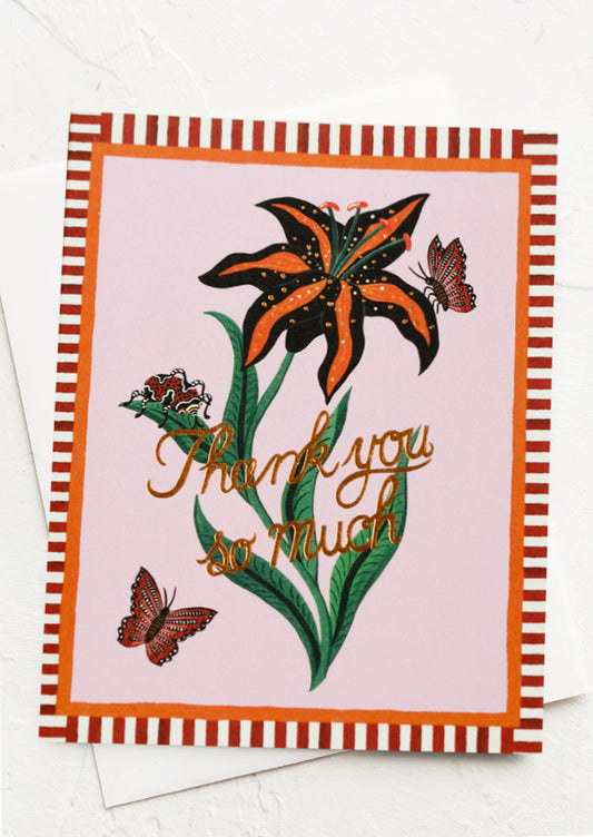 Tiger Lily Thank You Card