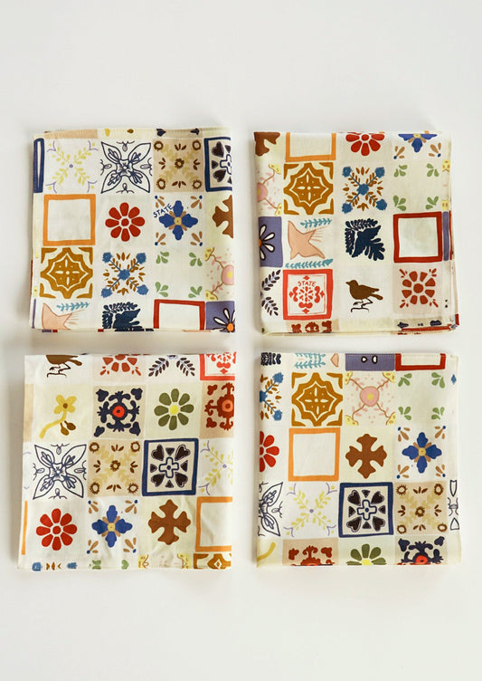 Tile Napkin Set