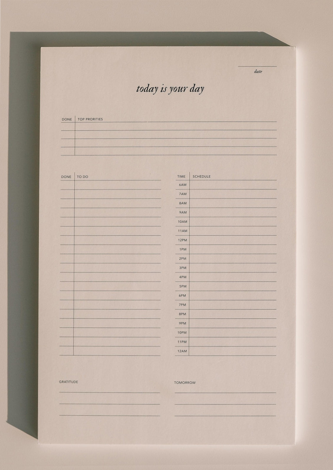 Today Is Your Day Notepad