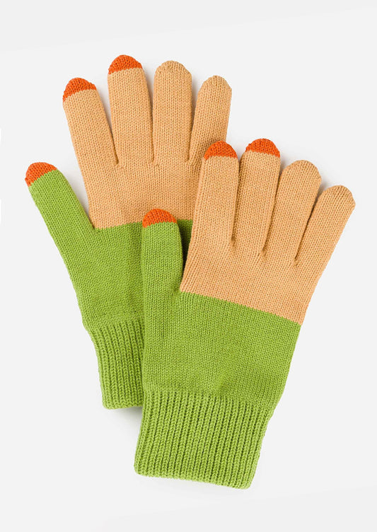 Colorblock Touch Gloves