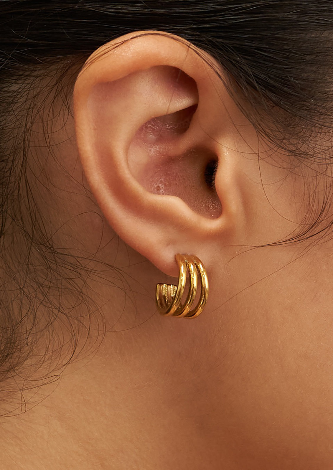 Triple Hoop Earrings