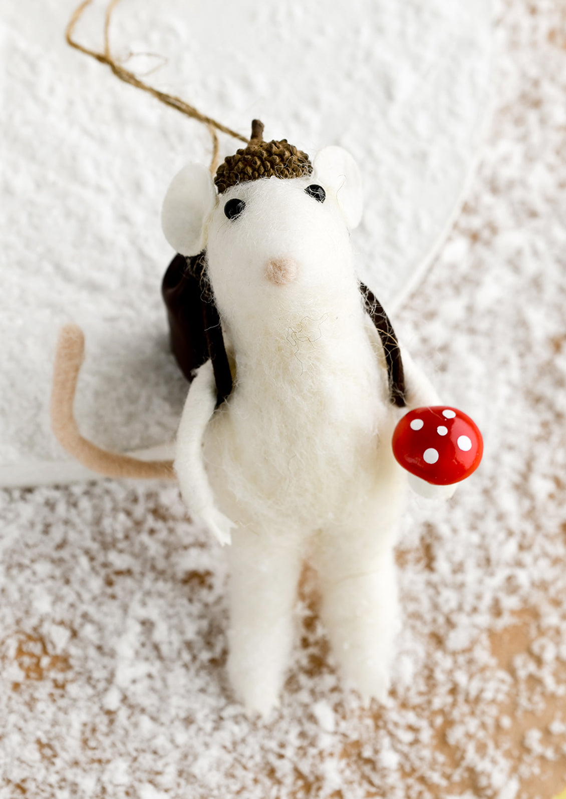 Truffle Hunter Mouse Ornament