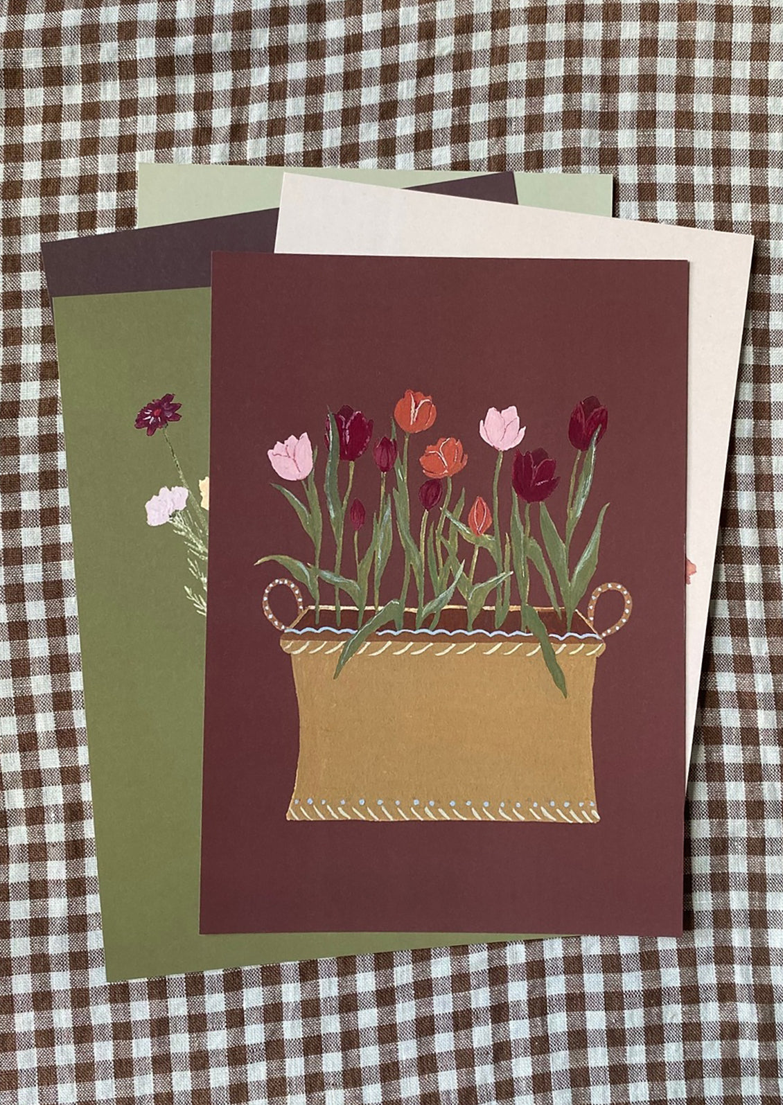 Tulips in Planter Print