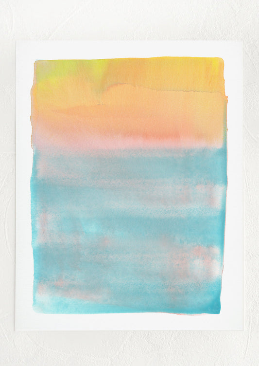 Peach to Turquoise Print