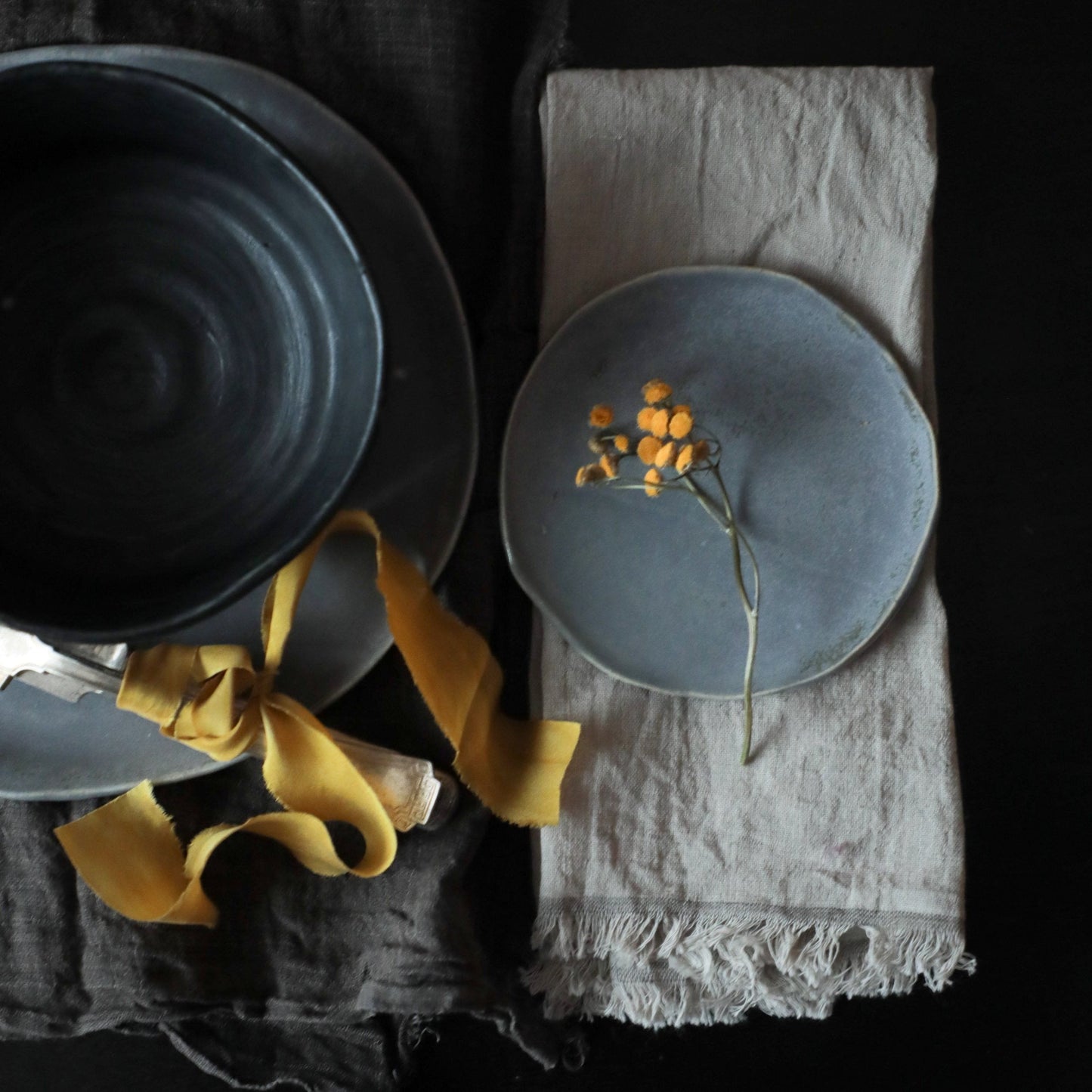 Dove Gray Napkins / Fringe {Tight Weave}
