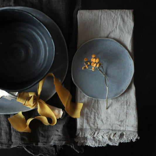 Dove Gray Napkins / Fringe {Tight Weave}
