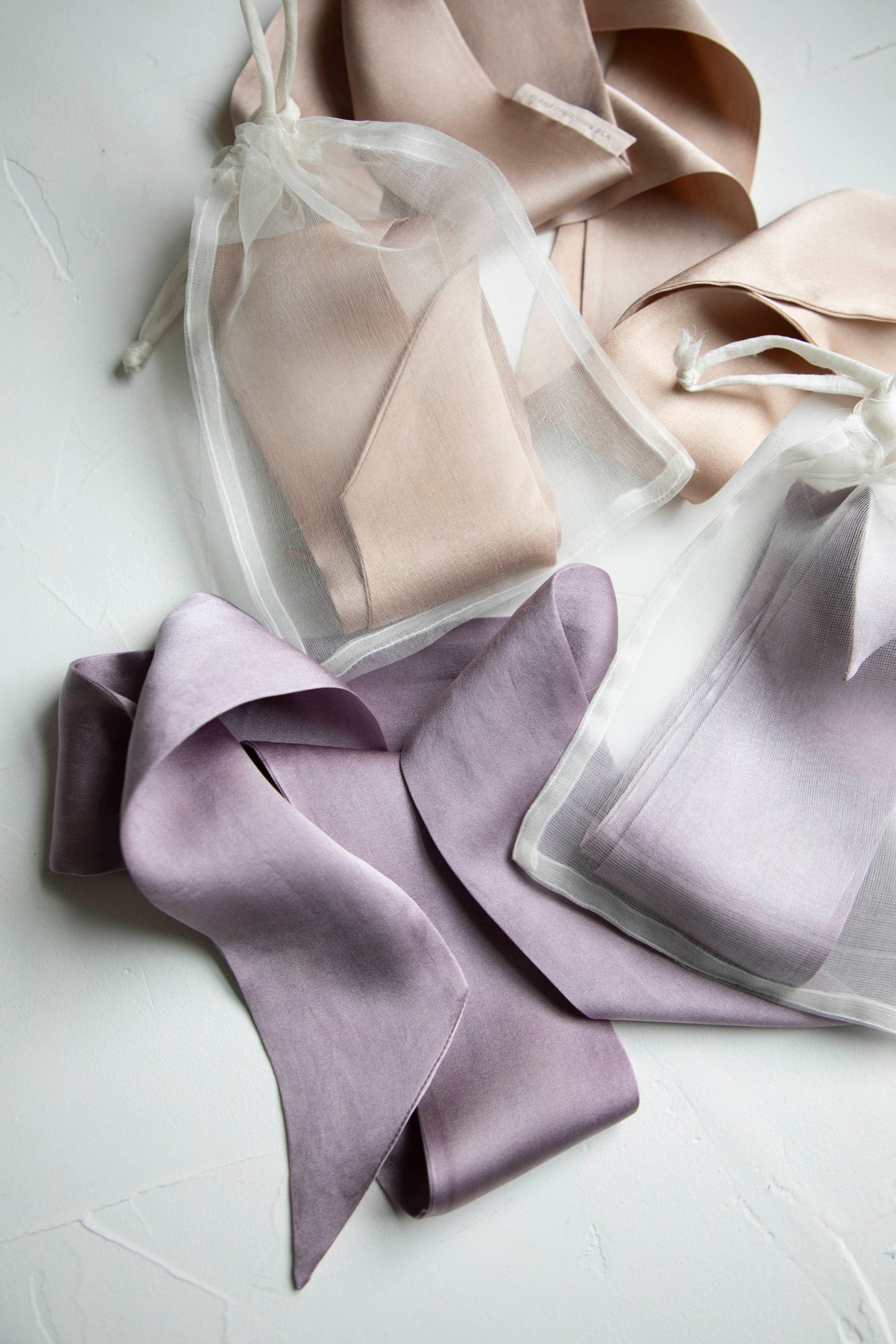 Plant Dyed Silk Twilly / Blush + Hellebore