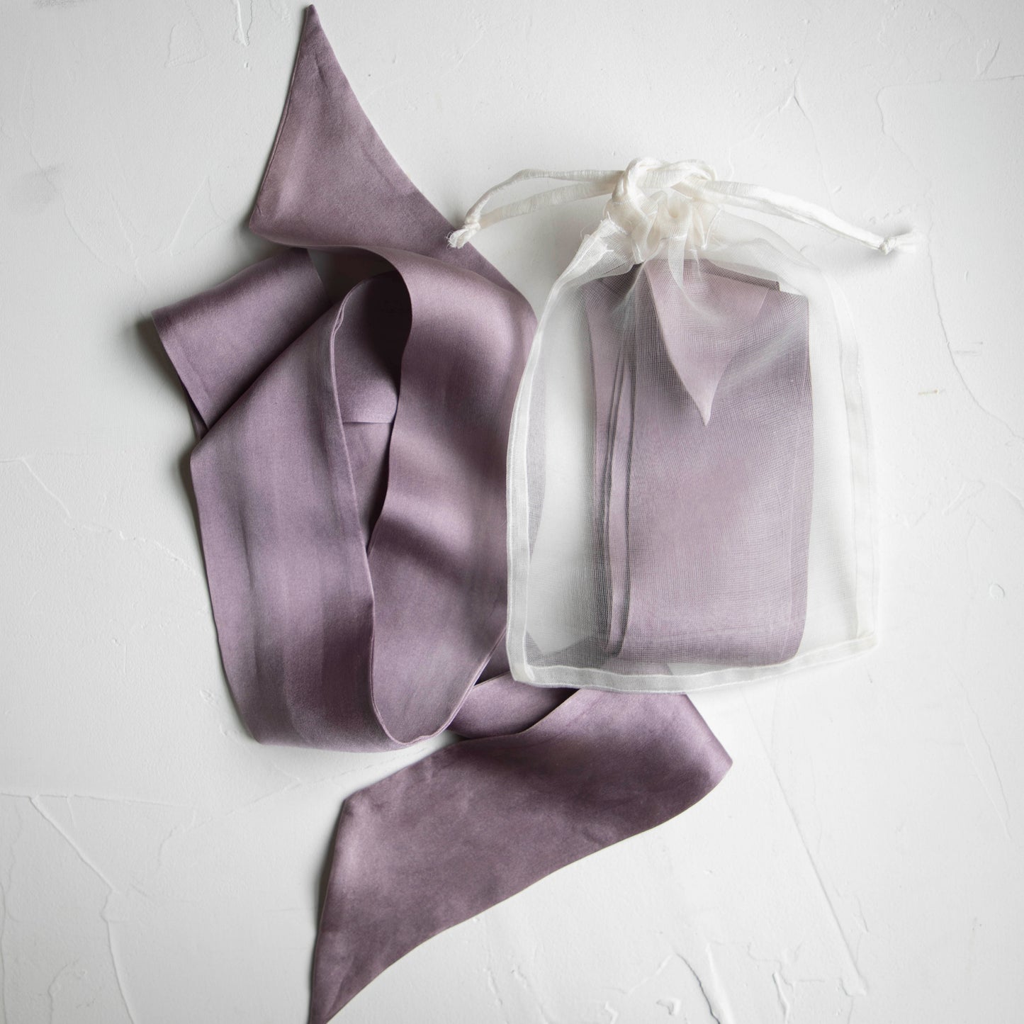 Plant Dyed Silk Twilly / Blush + Hellebore