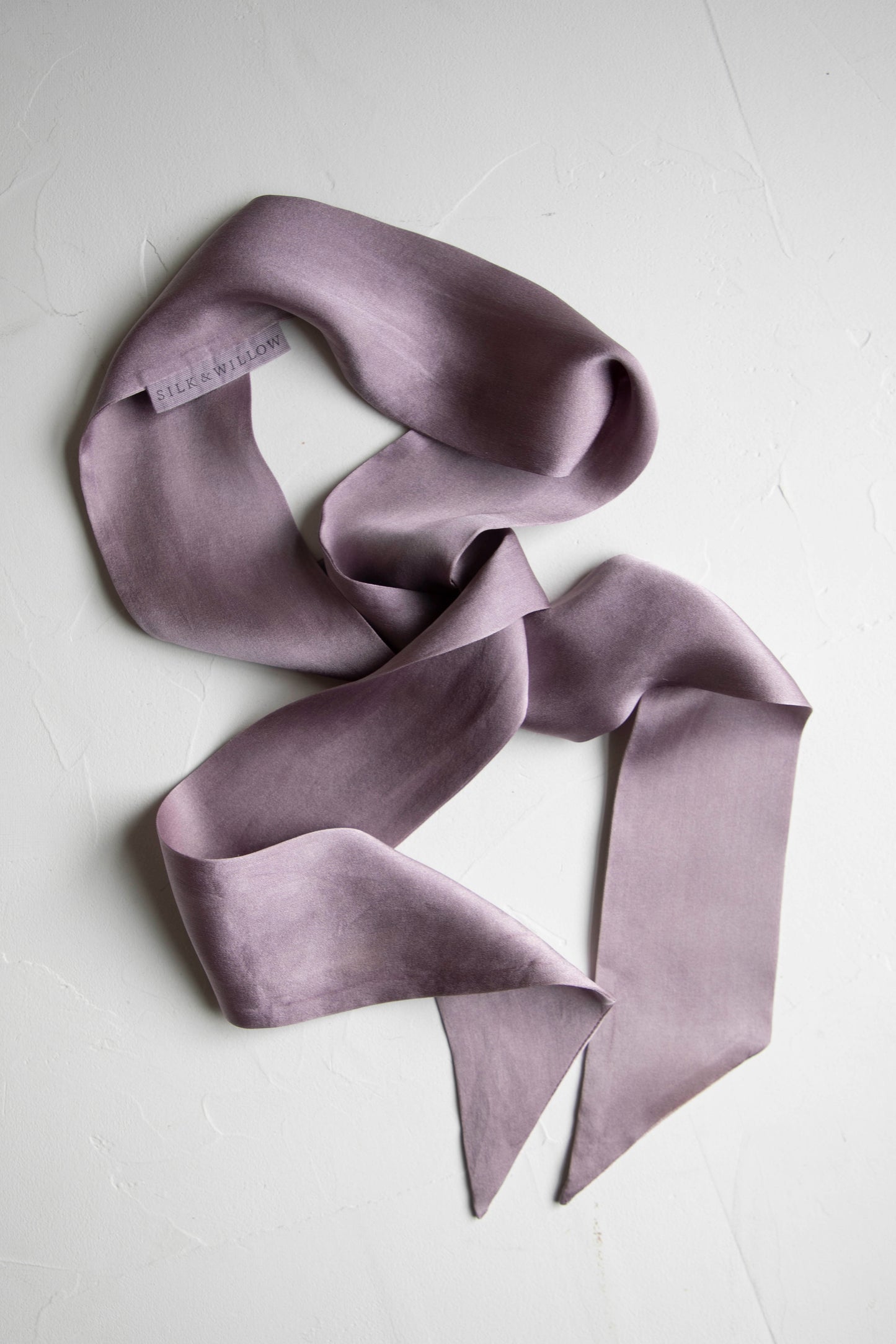 Plant Dyed Silk Twilly / Blush + Hellebore