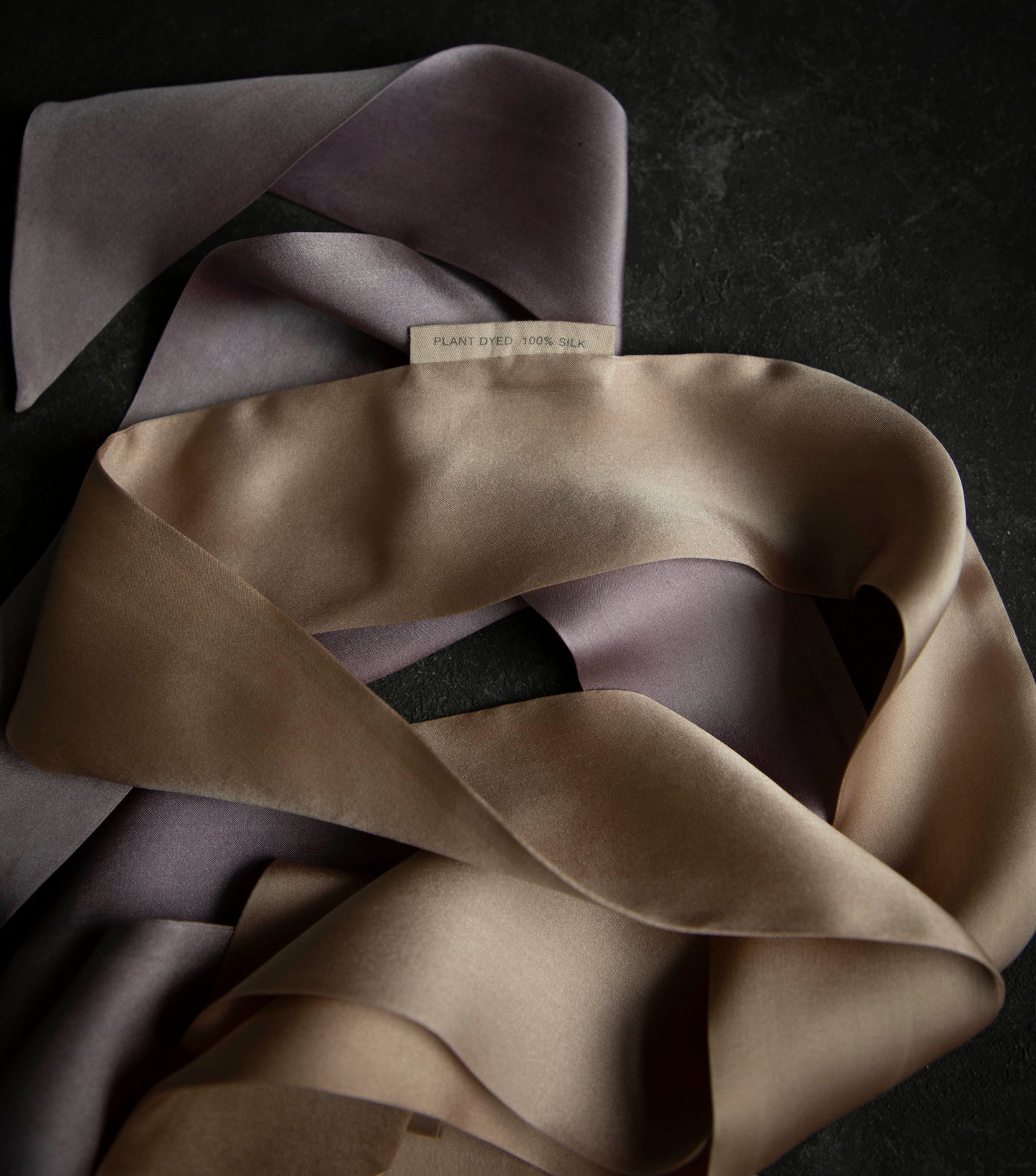 Plant Dyed Silk Twilly / Blush + Hellebore