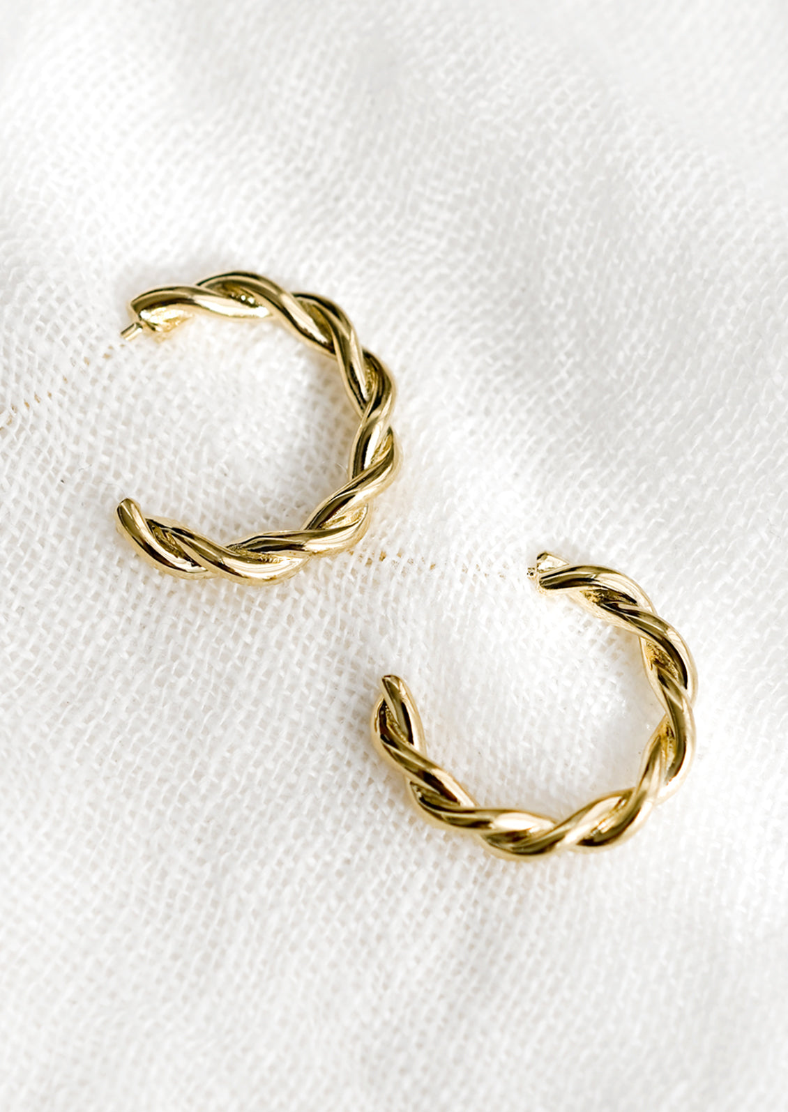 French Twist Hoop Earrings