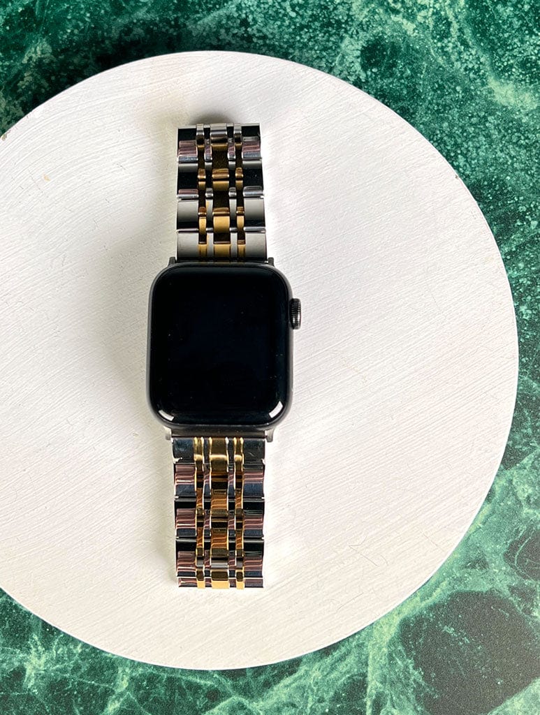 Two Tone Chain Link Apple Watch Strap