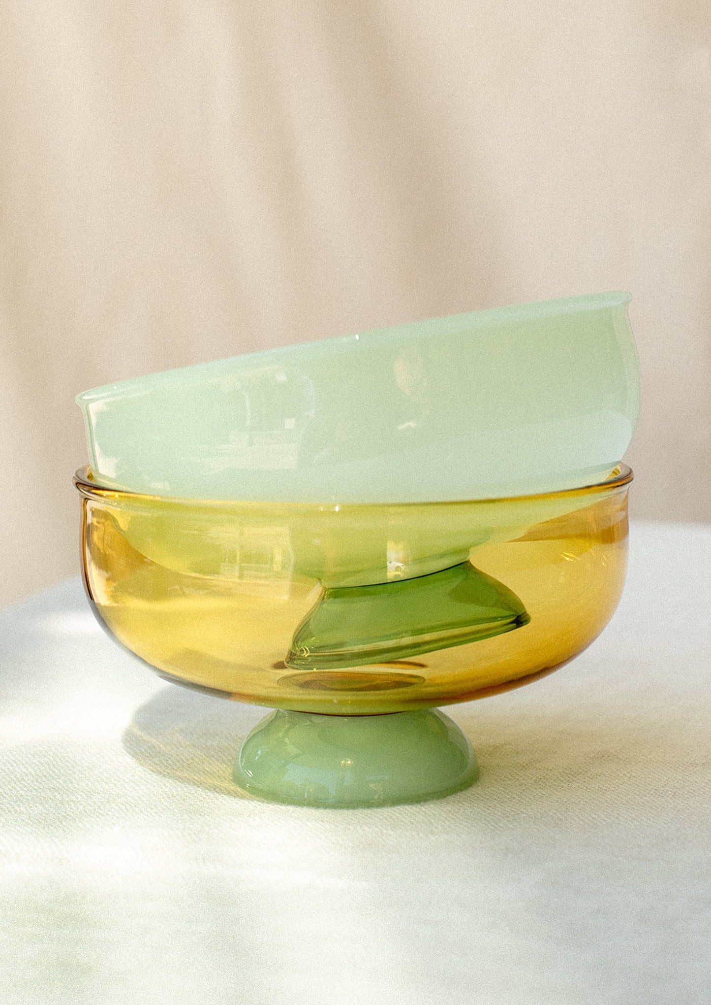 Two Tone Glass Bowl