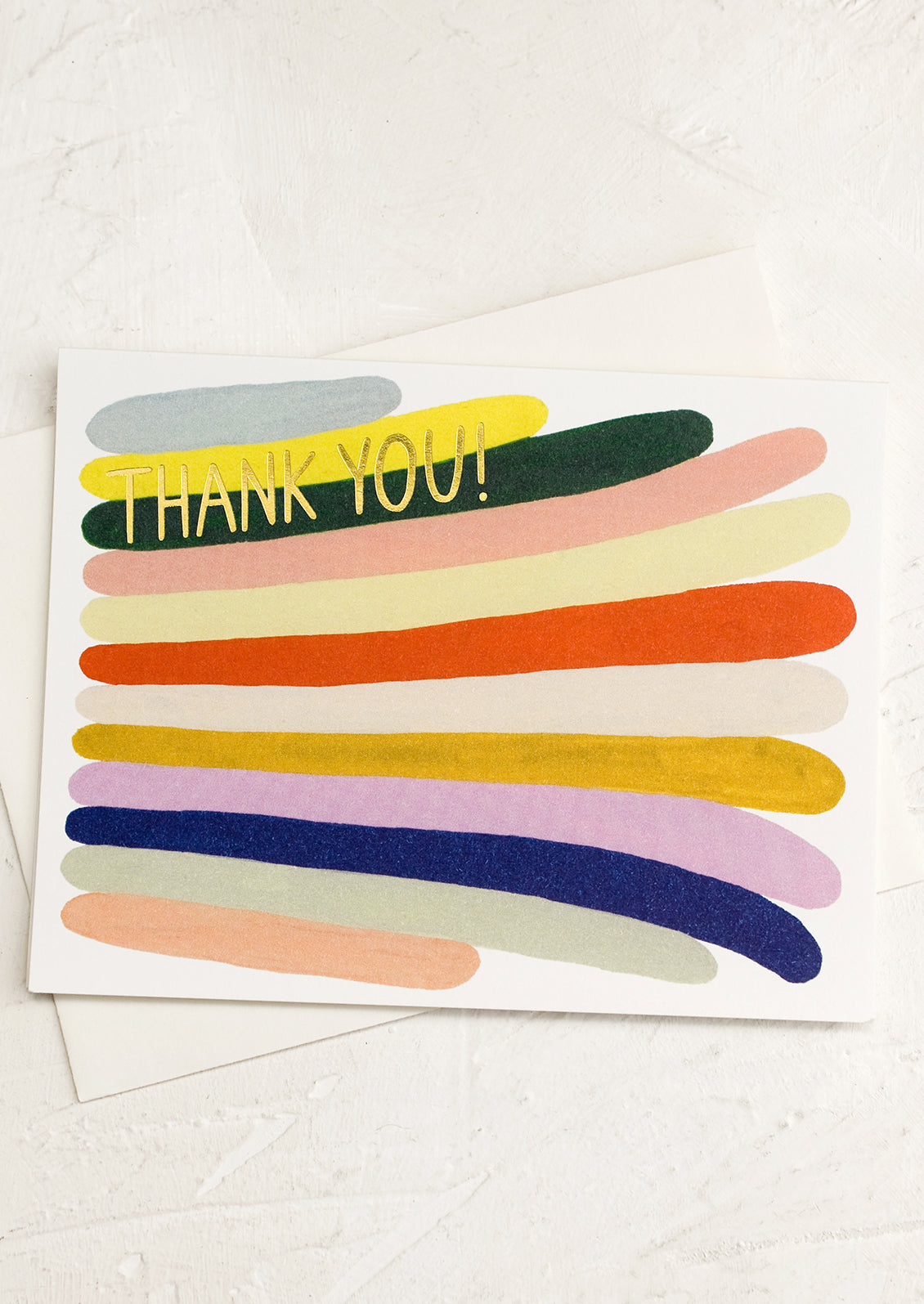 Painted Stripe Thank You Card