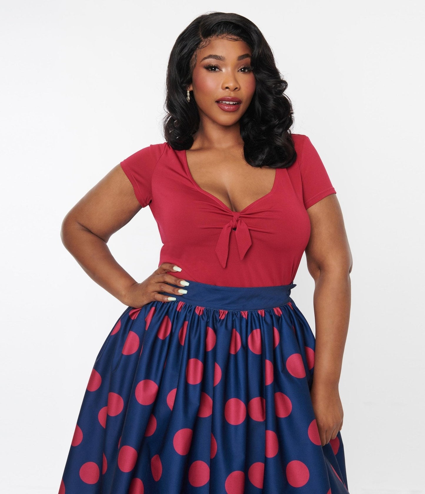 Unique Vintage Berry Sweetheart Rosemary Top