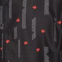 Unique Vintage Black & Red Heart Peggy Babydoll Dress