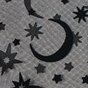 Unique Vintage Kids Black Flocked Moon & Stars Clarke Capelet