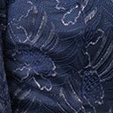 Unique Vintage Navy Sparkle Lace Jumpsuit & Skirt Overlay