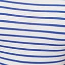 Unique Vintage Navy & White Striped Bow Sweetie Knit Top