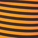 Unique Vintage Orange & Black Stripe Back To Basics Top